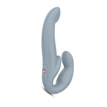 Безремінний страпон з вібрацією Fun Factory SHARE VIBE PRO cool grey, регульований SX0977 фото
