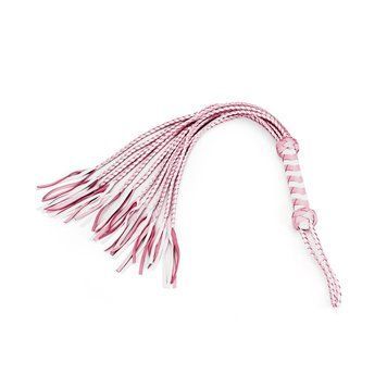 Флогер Liebe Seele White & Pink Leather Whip SX2833 фото
