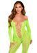 Бодістокінг Leg Avenue Crotchless Footless Lingerie Bodystocking One Size Neon Green SX2777 фото 1