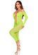 Бодістокінг Leg Avenue Crotchless Footless Lingerie Bodystocking One Size Neon Green SX2777 фото 4