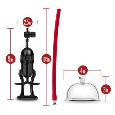 Вакуумна помпа для вульви Blush Temptasia &ndash; Intense Pussy Pump System, механічна, важіль SO8838 фото