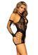 Мінісукня Leg Avenue Mini dress and matching gloves, One Size, чорна, мітенки в комплекті SX1067 фото 6