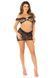 Комплект Leg Avenue Bow Net Ruffle Trimmed Bra Top and Skirt One Size, Black SX1746 фото 4