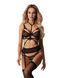 Комплект Obsessive Premisis Black 3-pcs crotchless set L/XL SX3115 фото 1