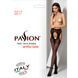 Колготки-бодістокінги з відкритим доступом Passion S017 One Size, Black, імітація панчіх та пояса PSS017B фото 7